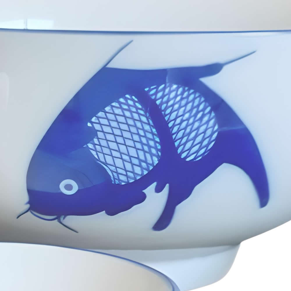 Blue Koi Carp Bowl Design