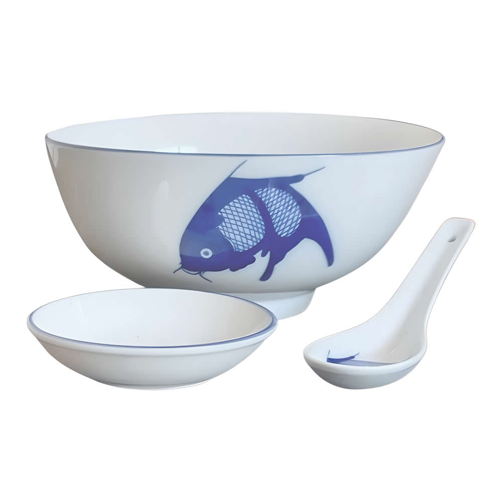 Blue Koi Carp Bowl