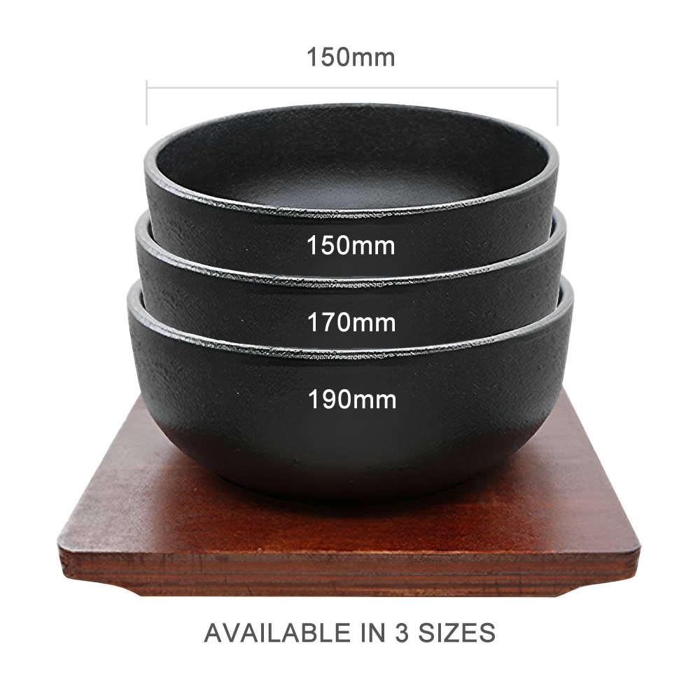 Cast Iron Bibimbap Bowl Dimensions