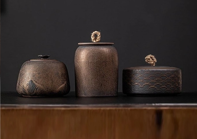 Modern Matcha Tea Canisters