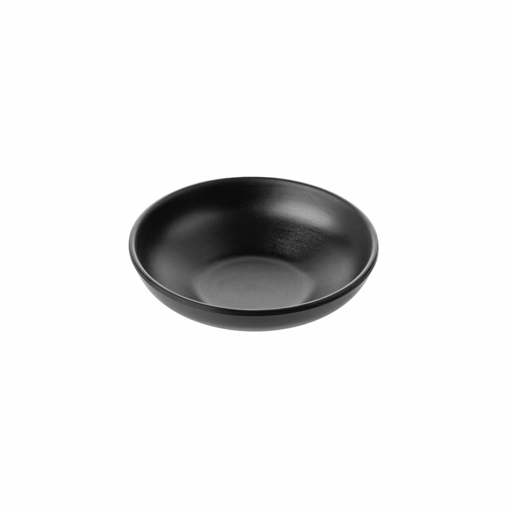 Round Matte Black Sauce Dish