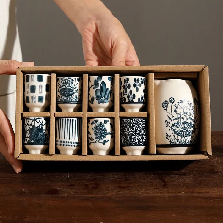 Traditional Kahei Sake Set Designs