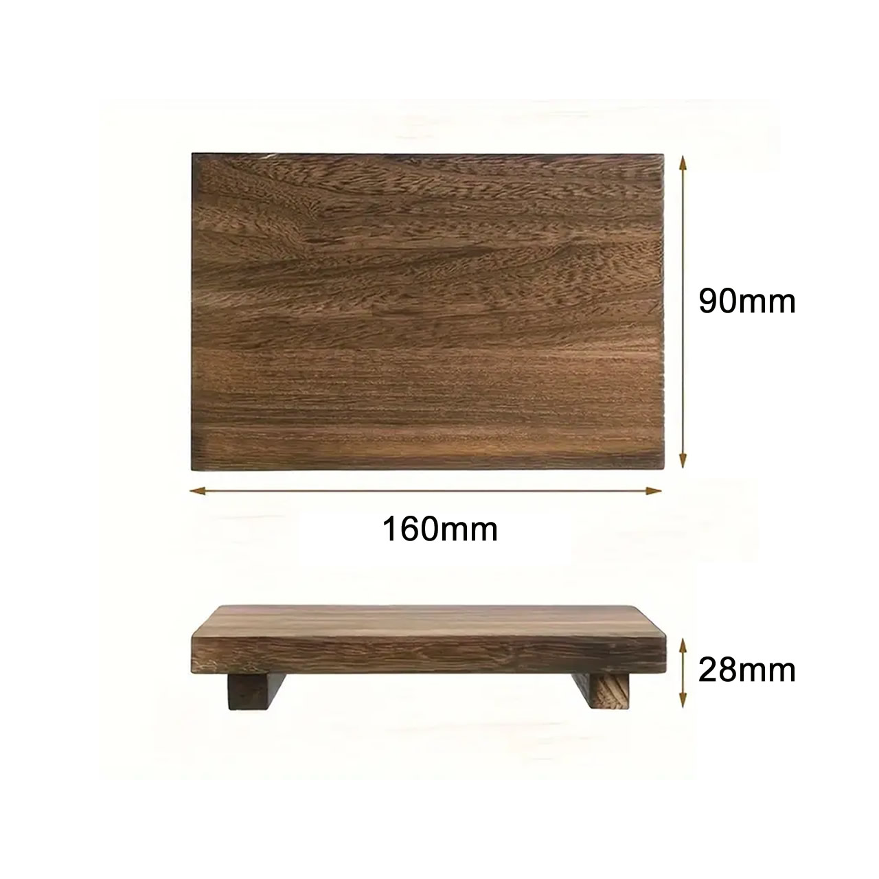 Acacia Wood Sushi Tray Dimensions