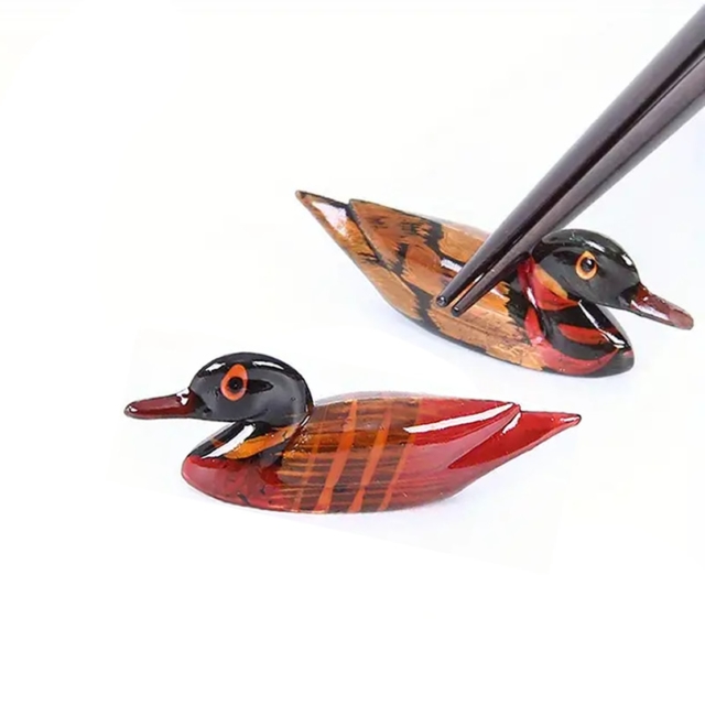 Brown Duck Chopstick Rest Set