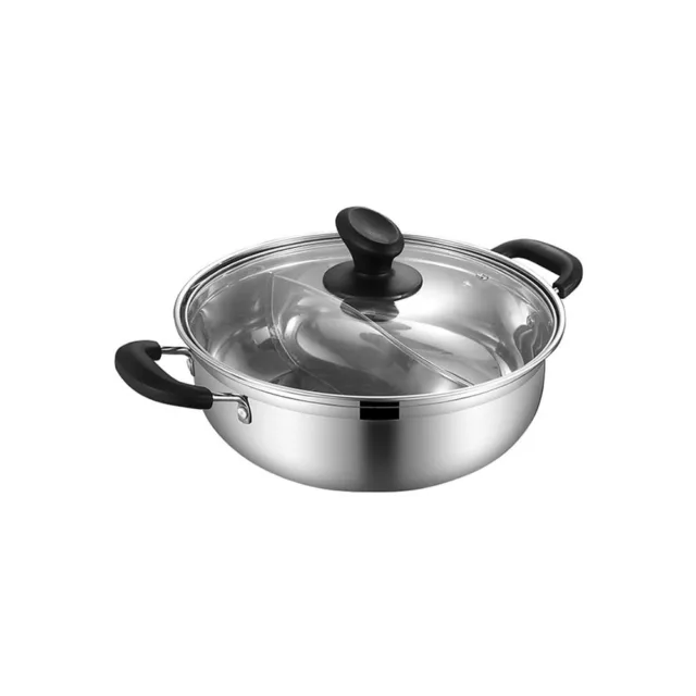 Hot Pot with Divider Stainless Steel