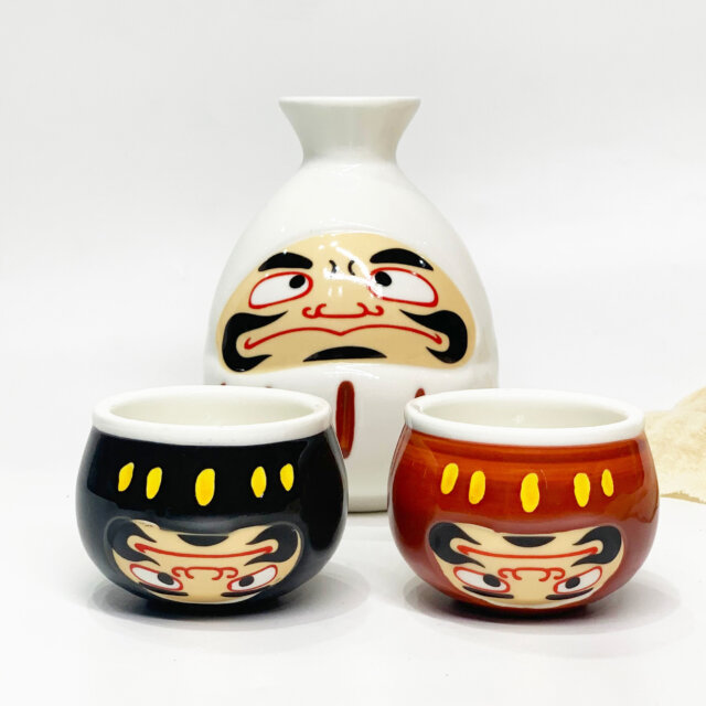 Lucky Daruma Sake Set