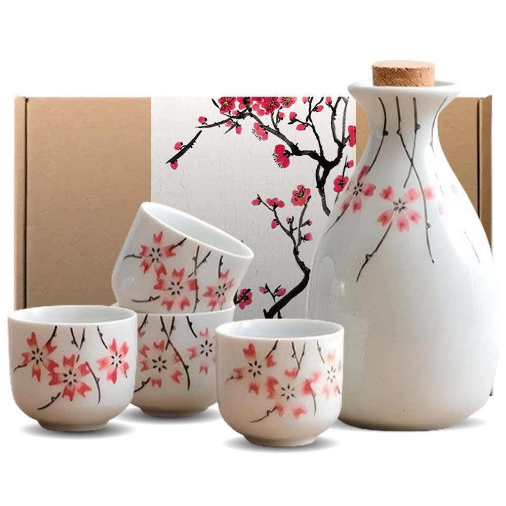 Sakura Bloom 5 Piece Sake Set