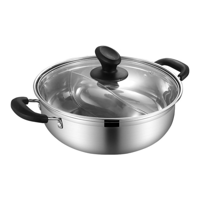 Shabu Shabu Cooking Pot with Divider - 34cm