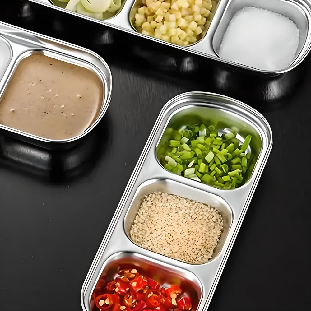 Stainless Steel Condiments Trays