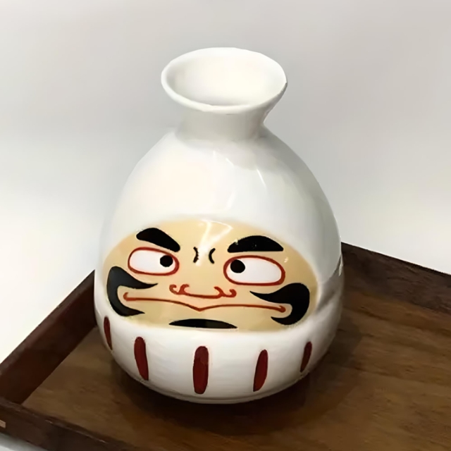 Yuma Crafts Daruma Tokkuri Bottle