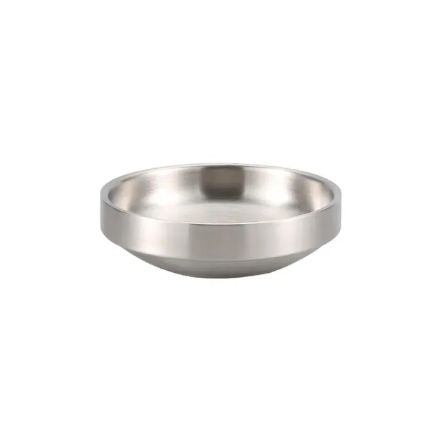 Double Layer Stainless Steel Condiment Bowl