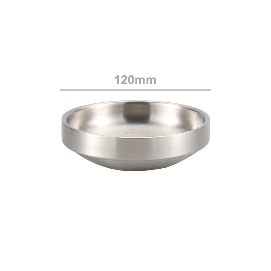 Double Layer Stainless Steel Condiment Bowl Dimensions