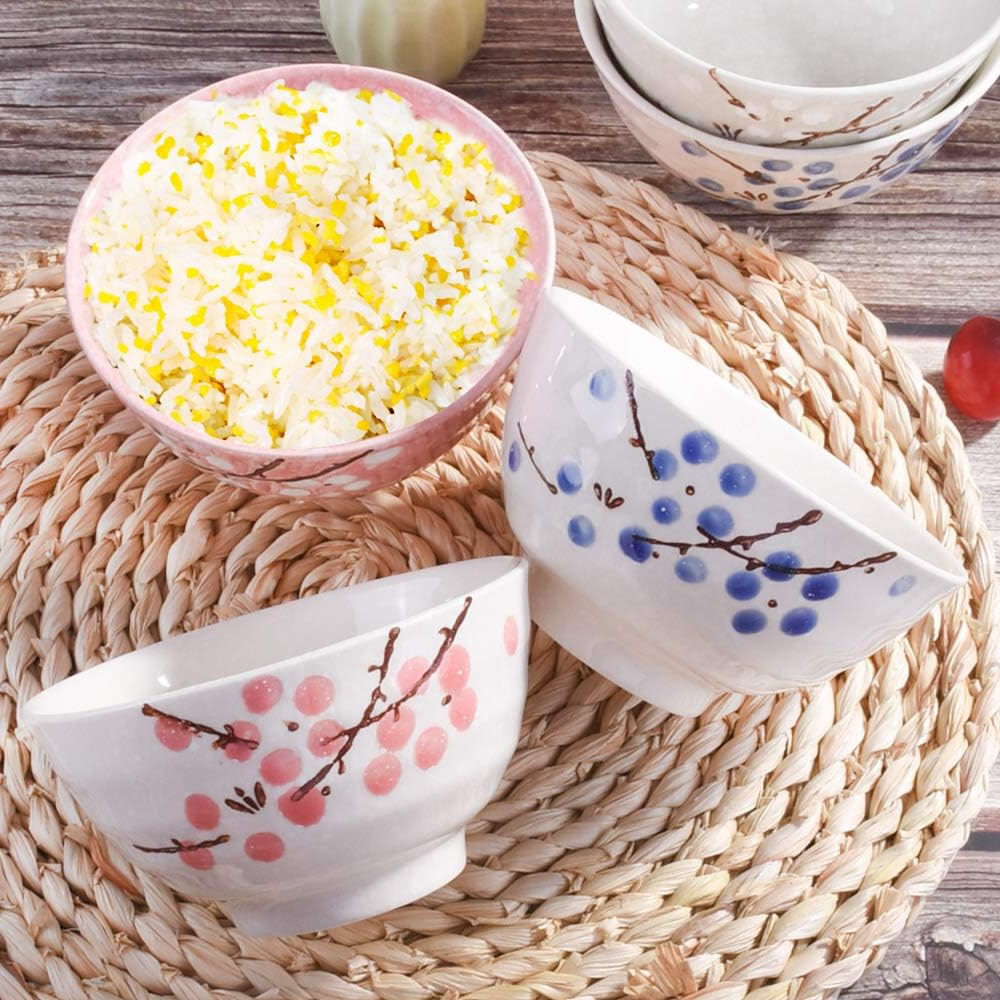 Japanese Cherry Blossom Rice Bowl Set