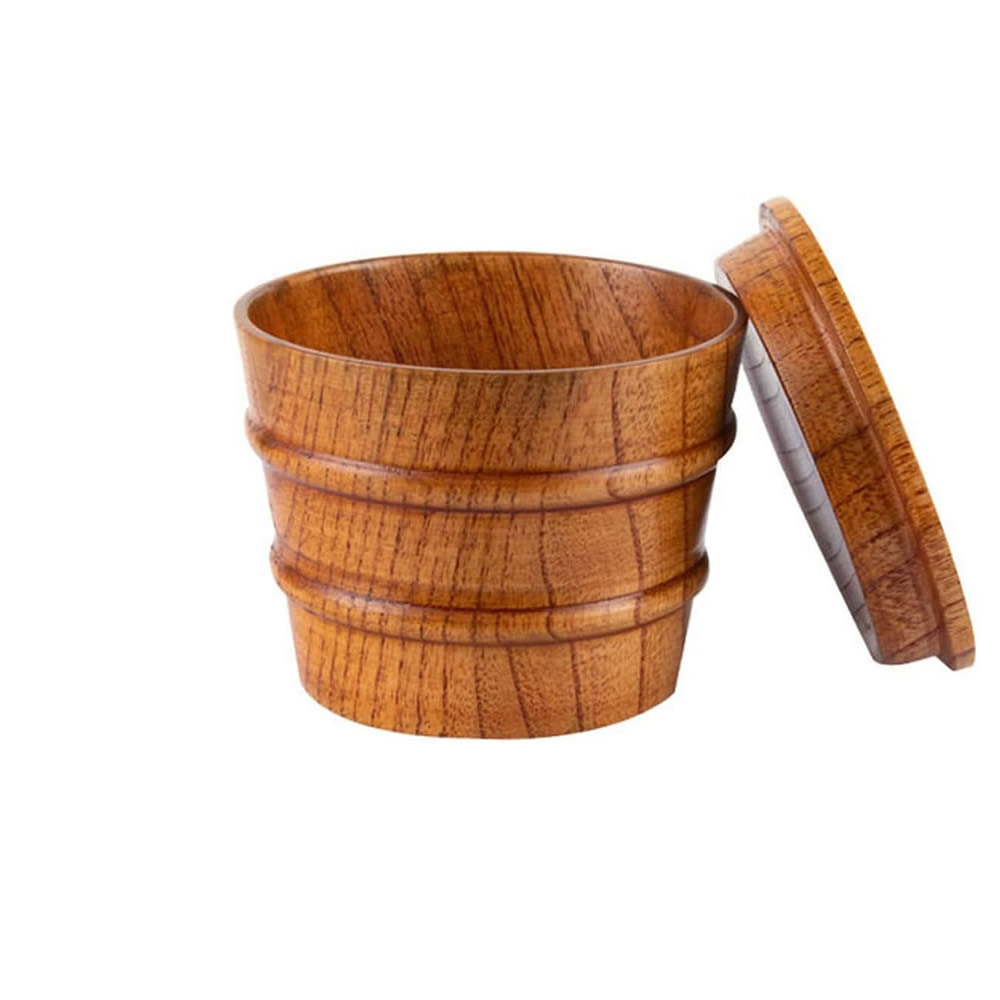 Jujube Barrel-Style Bowl & Lid