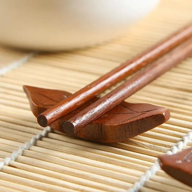 Autumn Leaf Chopstick and Rest Set