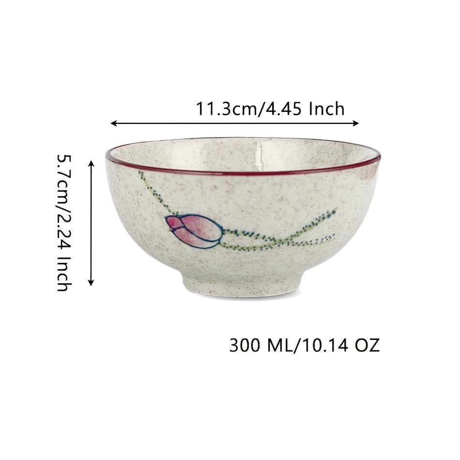 Hana No Kaori Matcha Tea Set Dimensions