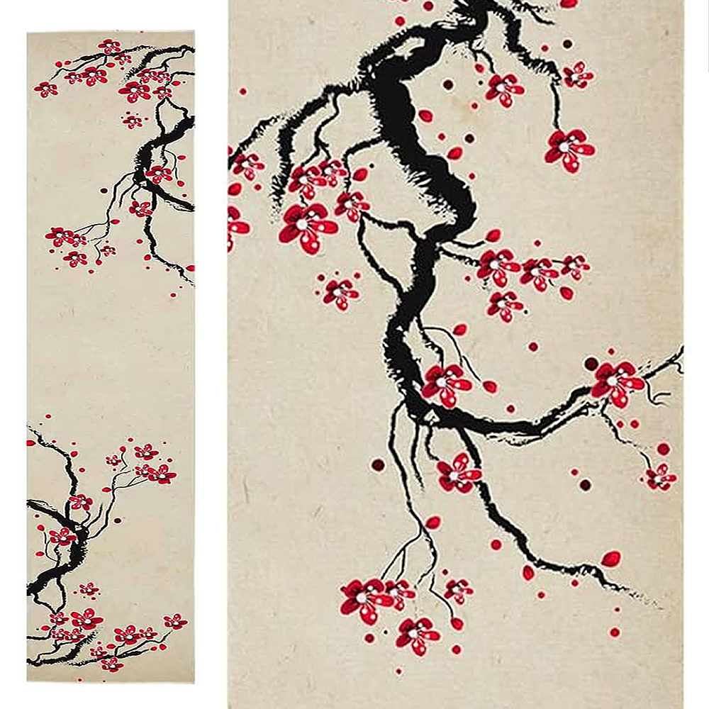 Japanese Cherry Blossom Table Runner