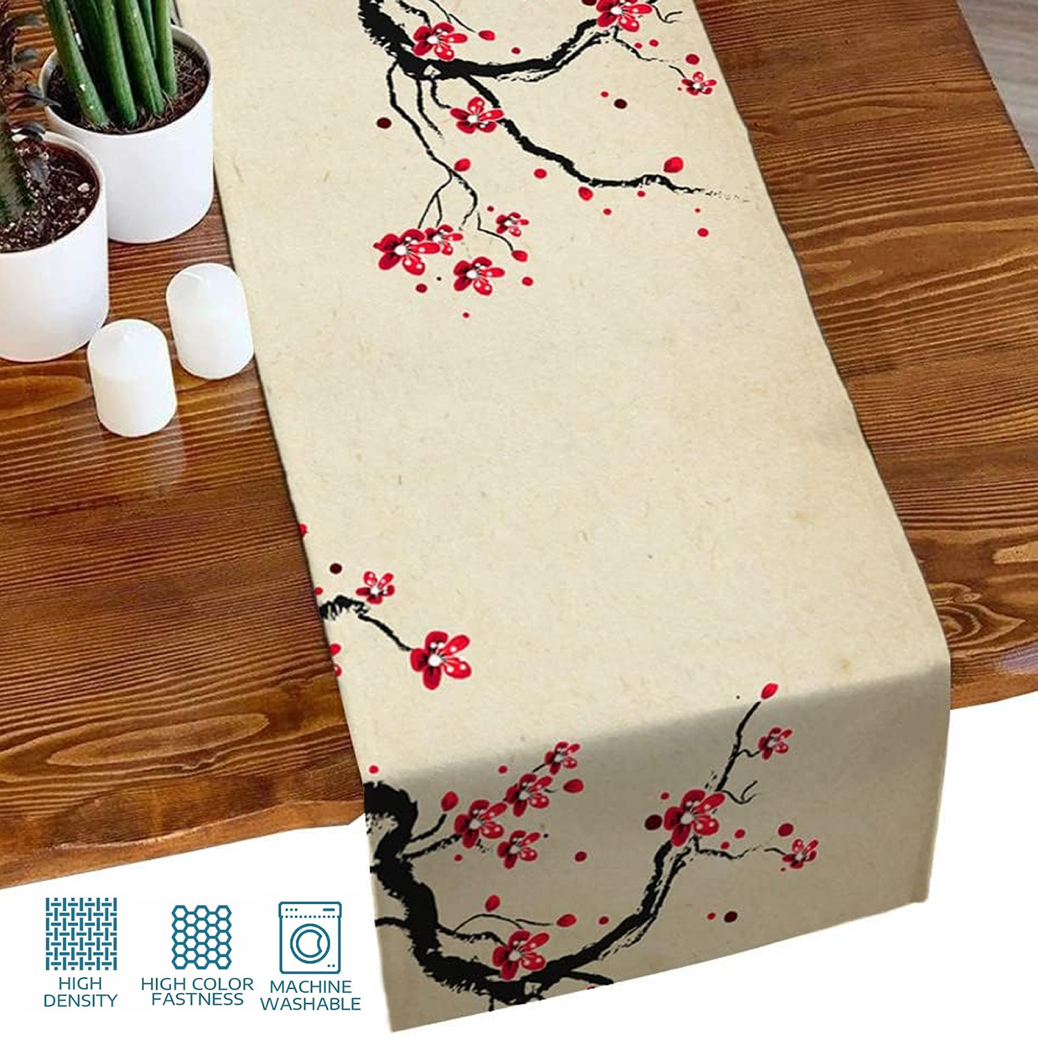 Japanese Cherry Blossom Table Runner1S