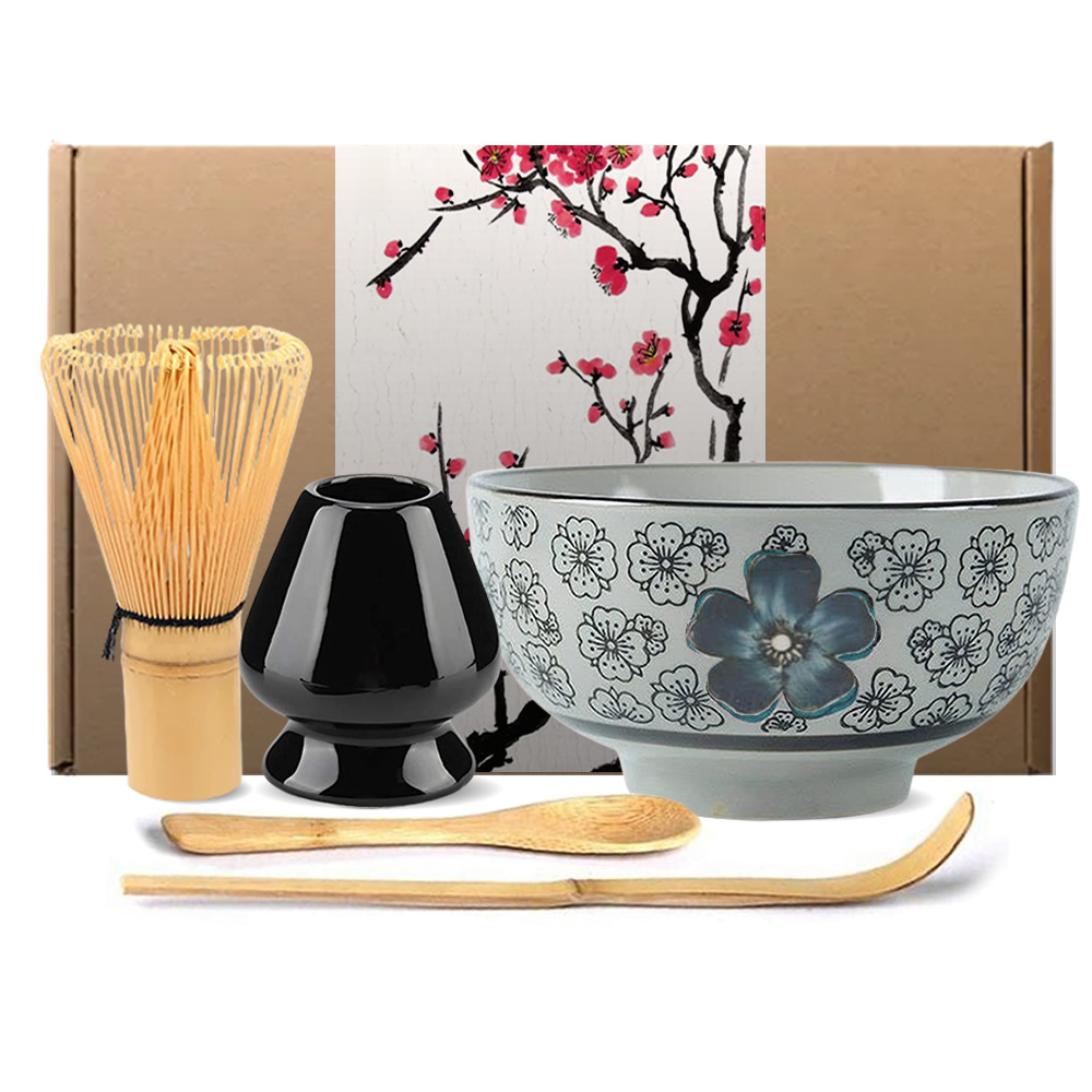 Teal Spring Blossom Matcha Set