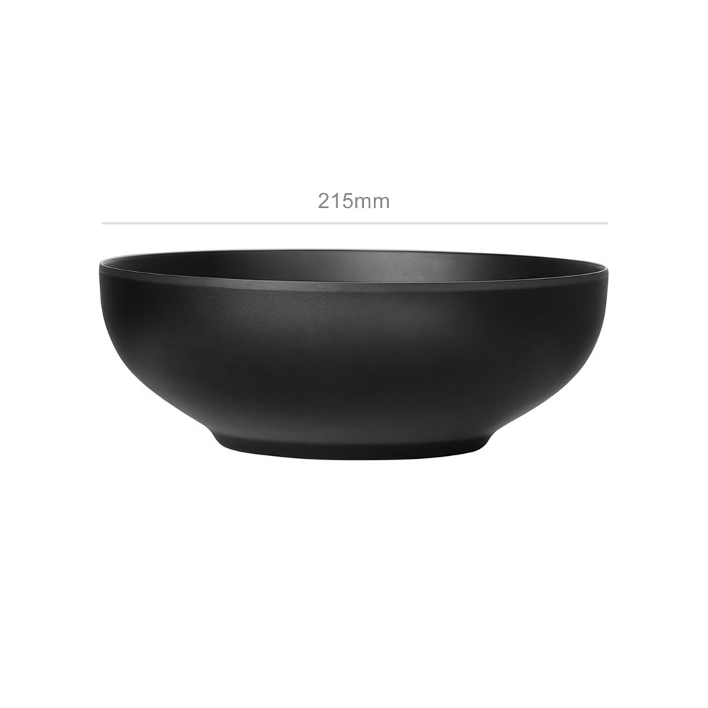 Black Melamine Jjigae Bowl Dimensions