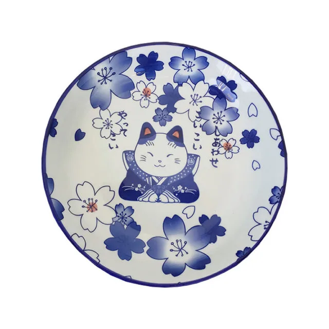 Cute Neko Serving Plate 200mm