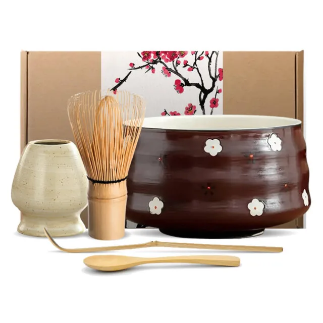 Hand Painted Sakura Yoru Matcha Set