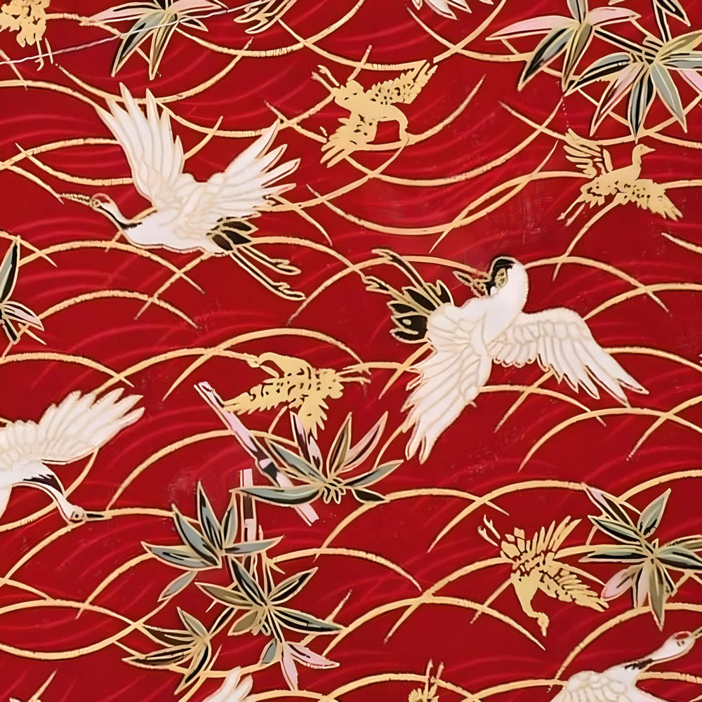 Japanese Cranes Bag Design