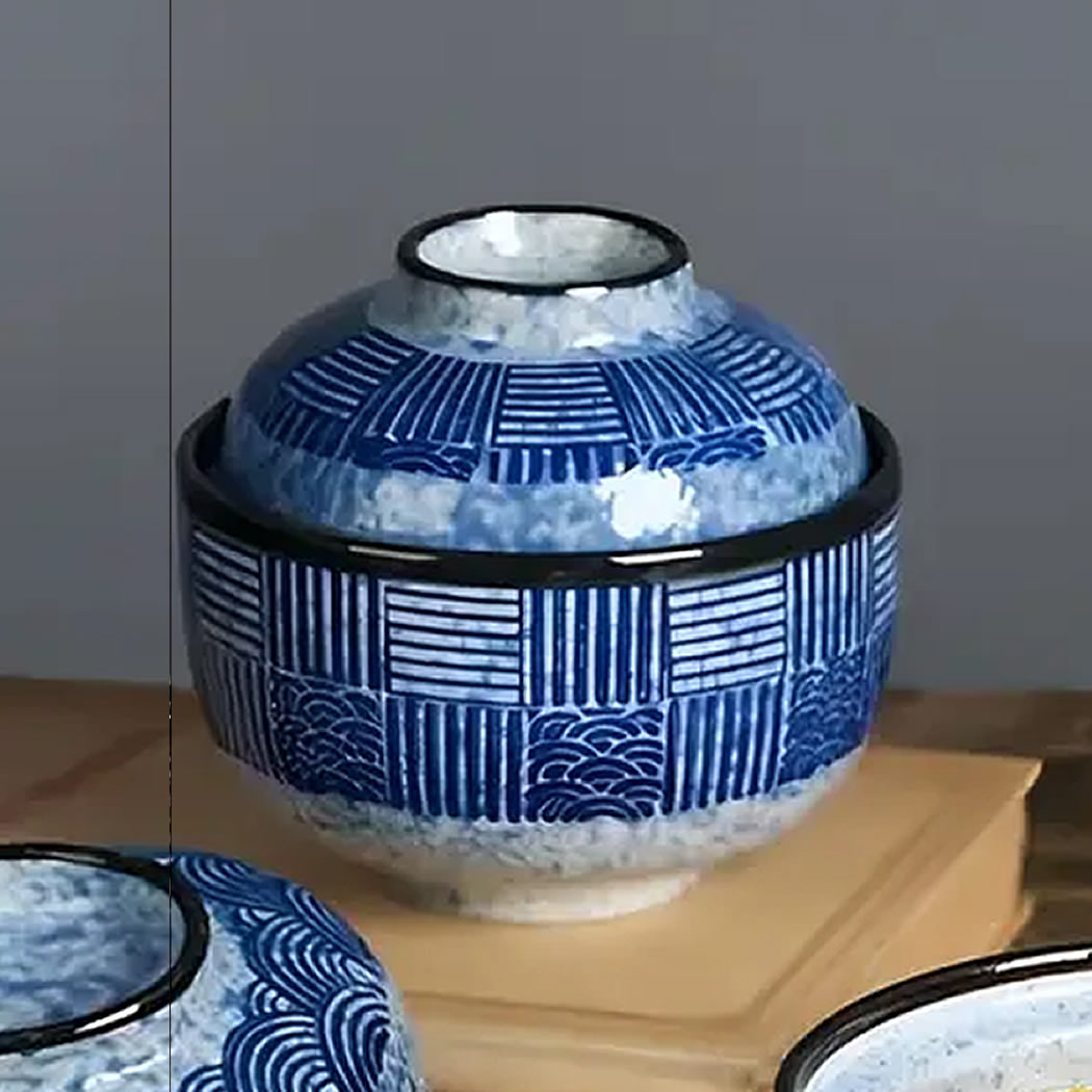 Japanese Motifs Miso Bowl & Lid Shapes