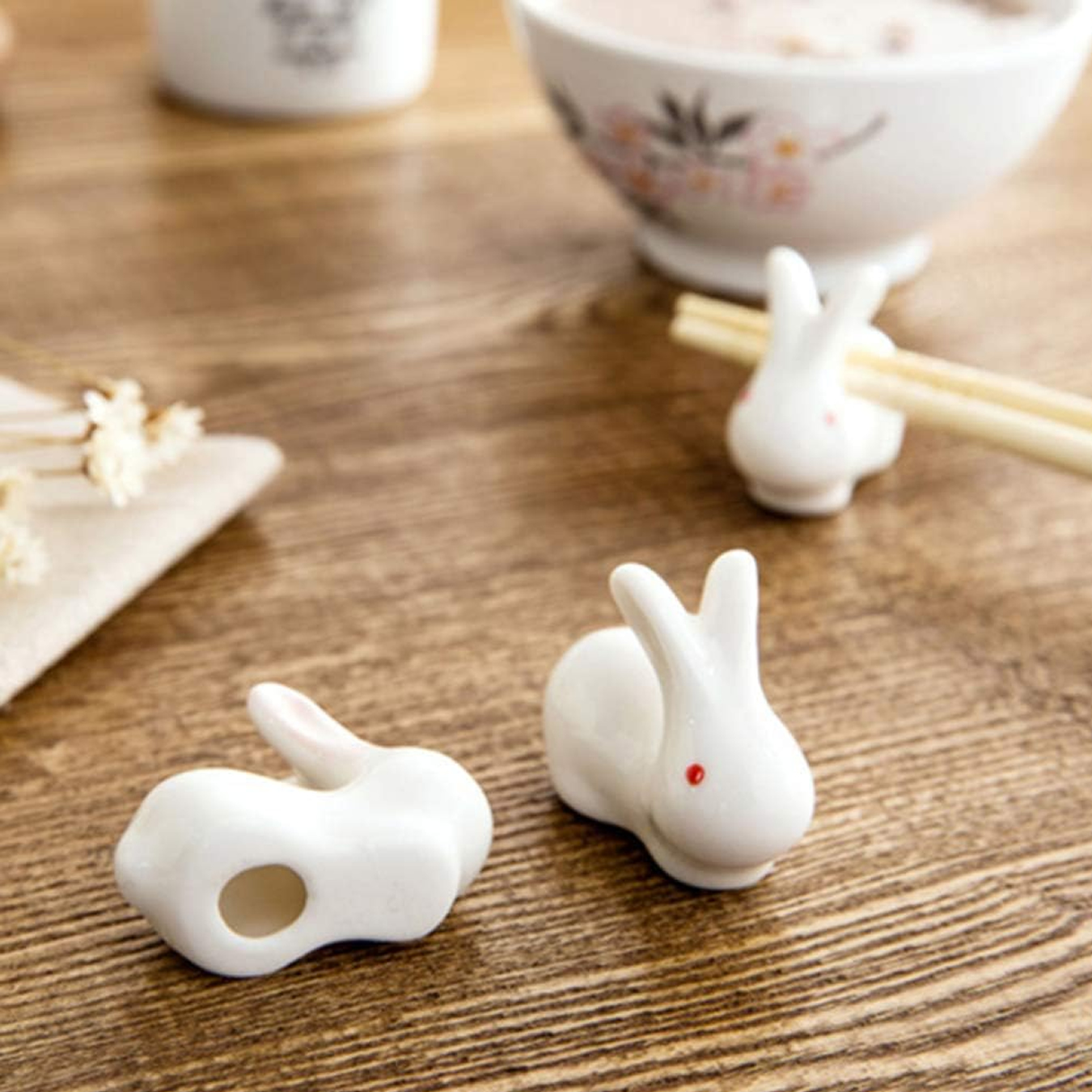 Cute Bunny Rabbit Chopstick Holders