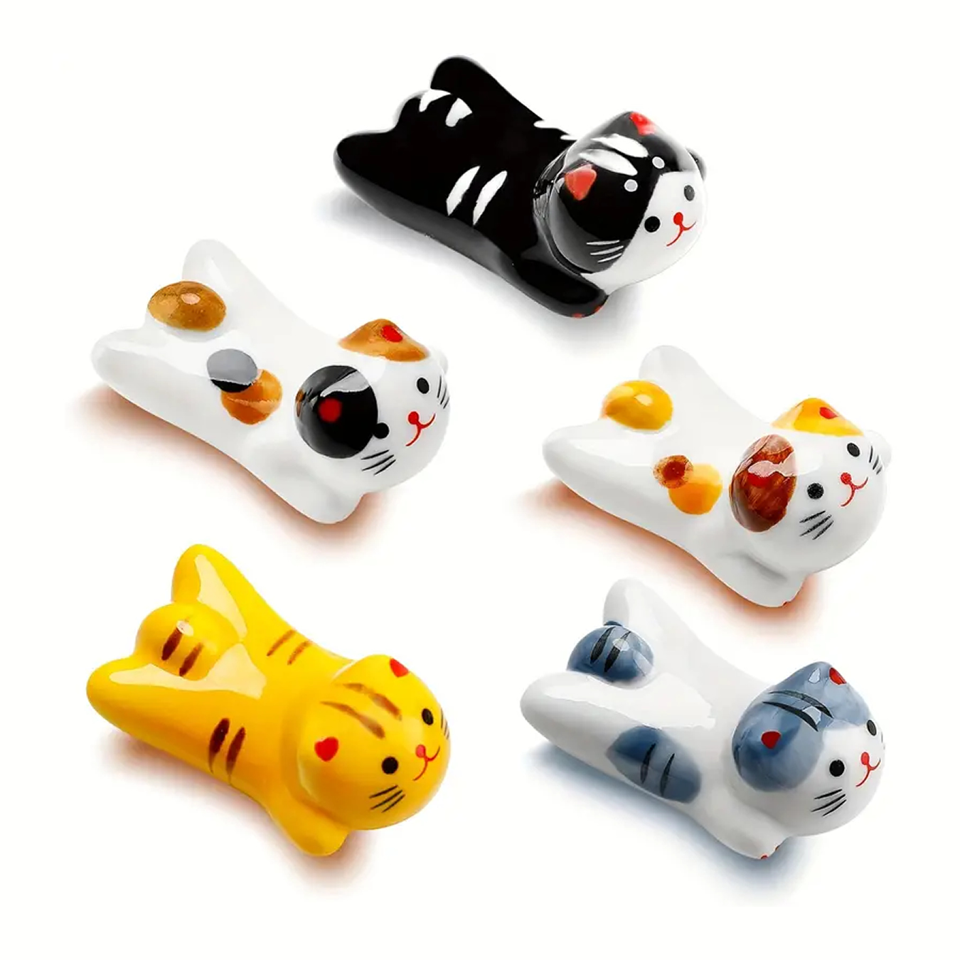 Lucky Cat Chopstick Rest Set