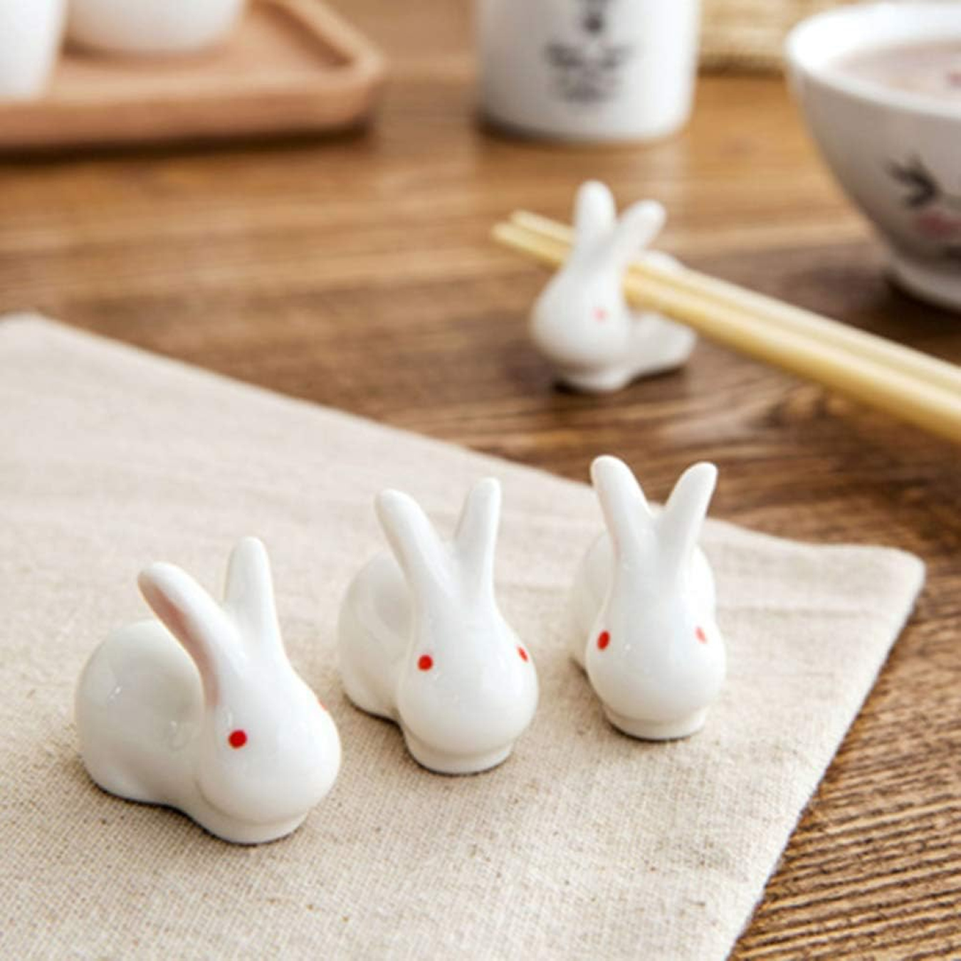 Cute Bunny Rabbit Chopstick Holders