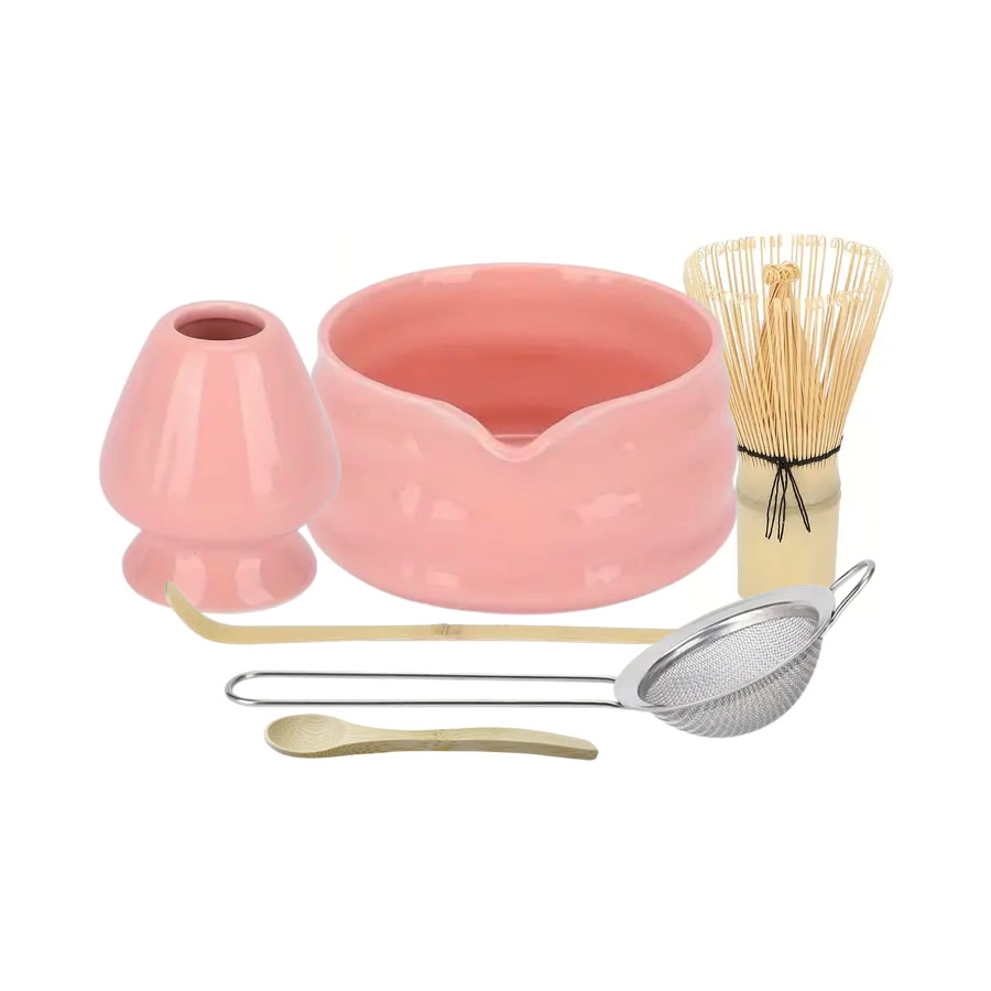 Petal Pink Matcha Tea Set & Accessories