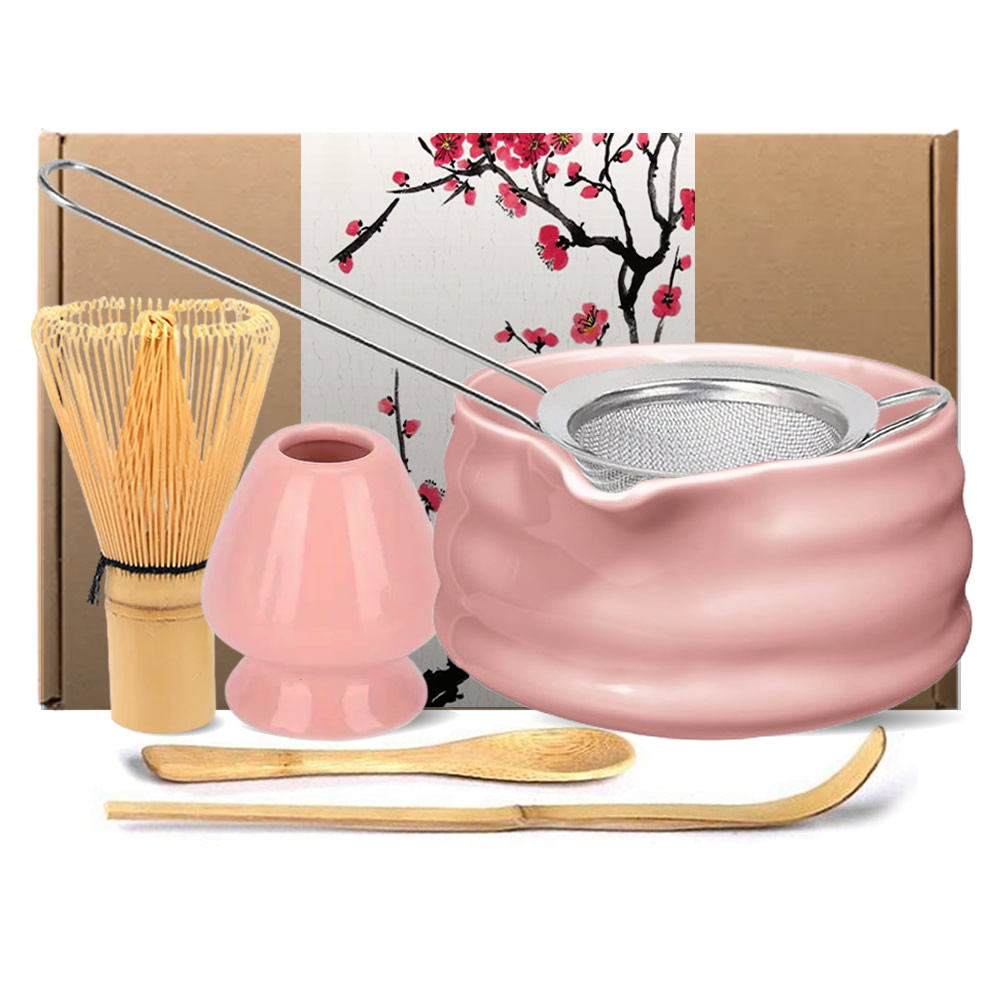 Petal Pink Matcha Tea Set & Accessories