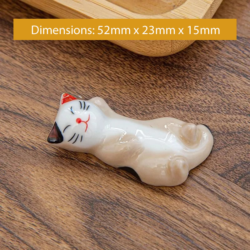 Sleepy Neko Chopstick Rest Size