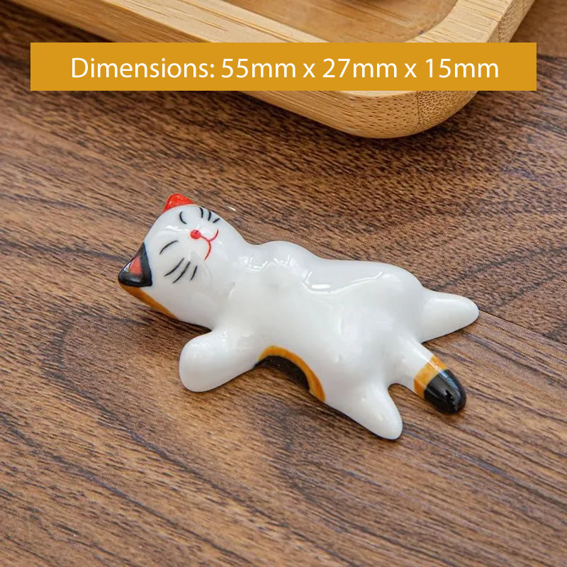 Sleepy Neko Chopstick Rest Size