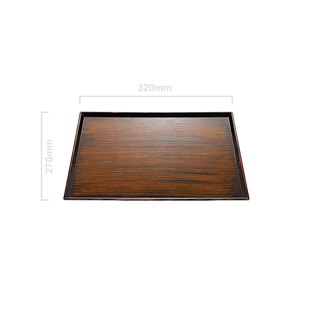 Small Wood Grain Serving Tray Dimensions