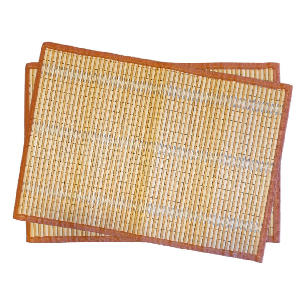 Bamboo Golden Woven Placemat Set