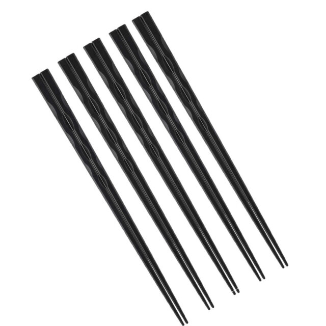 Black PPS Alloy Chopsticks