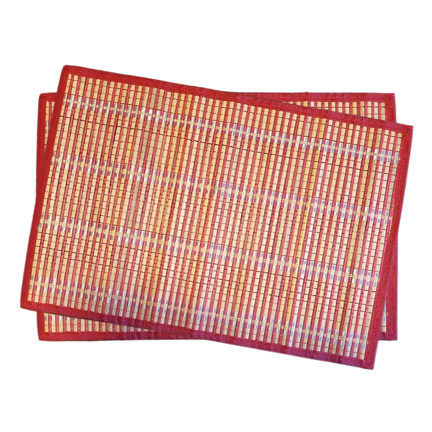 Crimson Bamboo Placemat Set