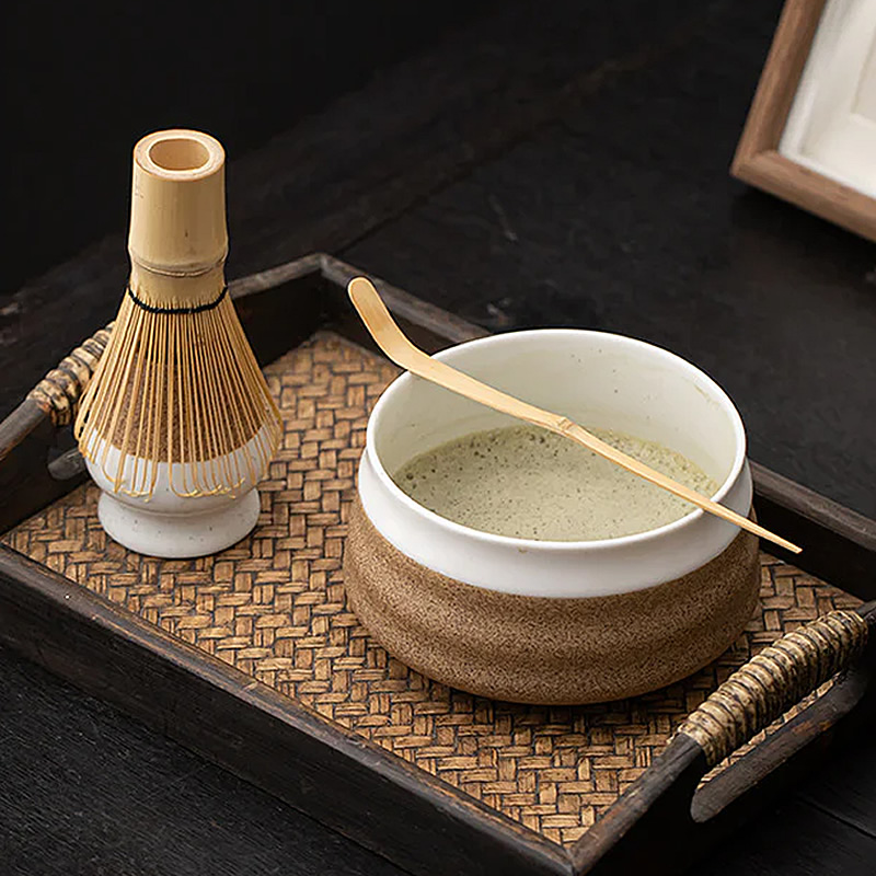 Fuji Shirayuki Matcha Set & Tray