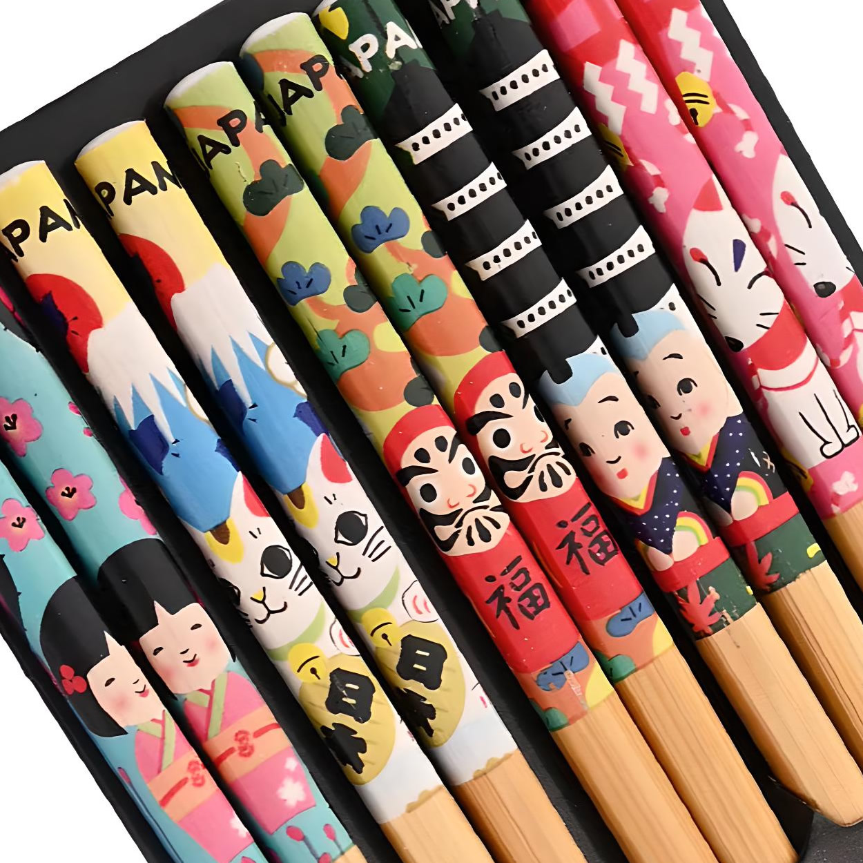 Japanese Festivals Bamboo Chopsticks Detailed