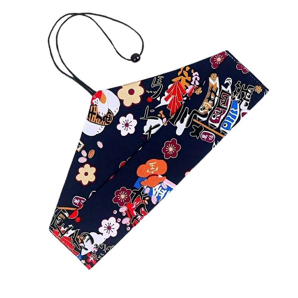 Lucky Maneki Neko & Sakura Cutlery Bag