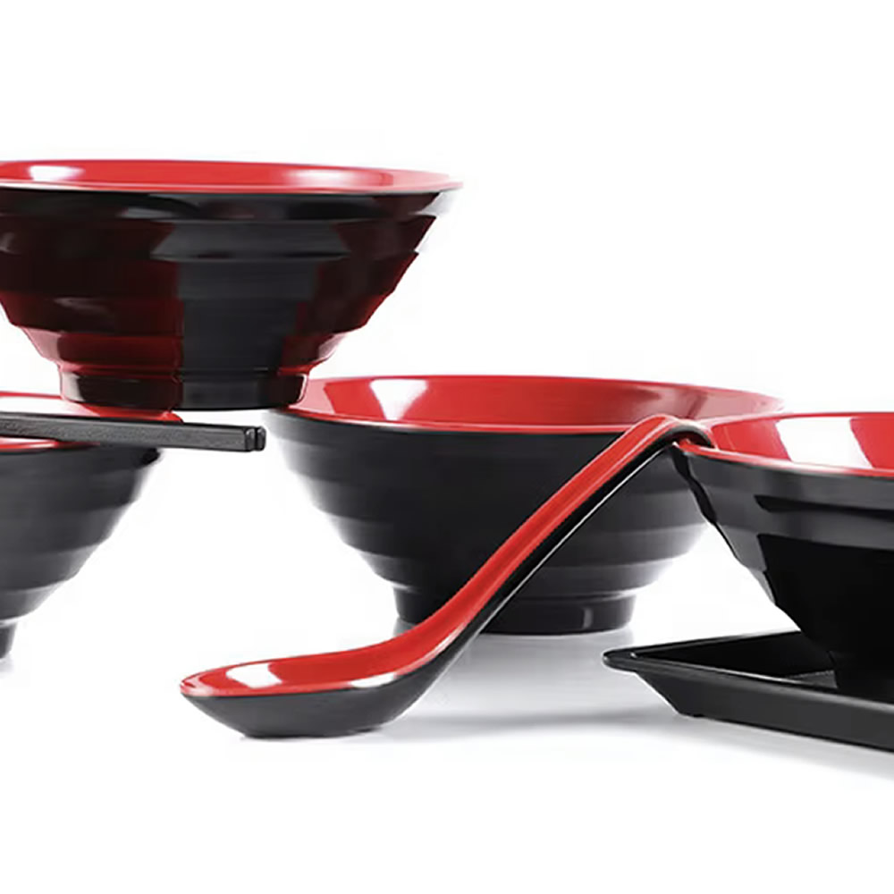 Red & Black Complete Donburi Bowls