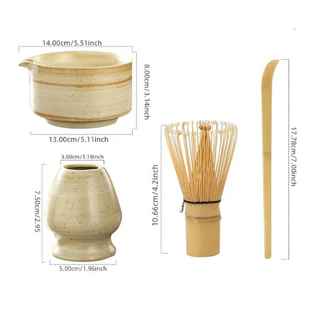 Suna Kaze Matcha Set Dimensions