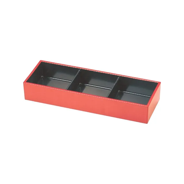 Traditional 3-Compartment Bento Sushi Tray