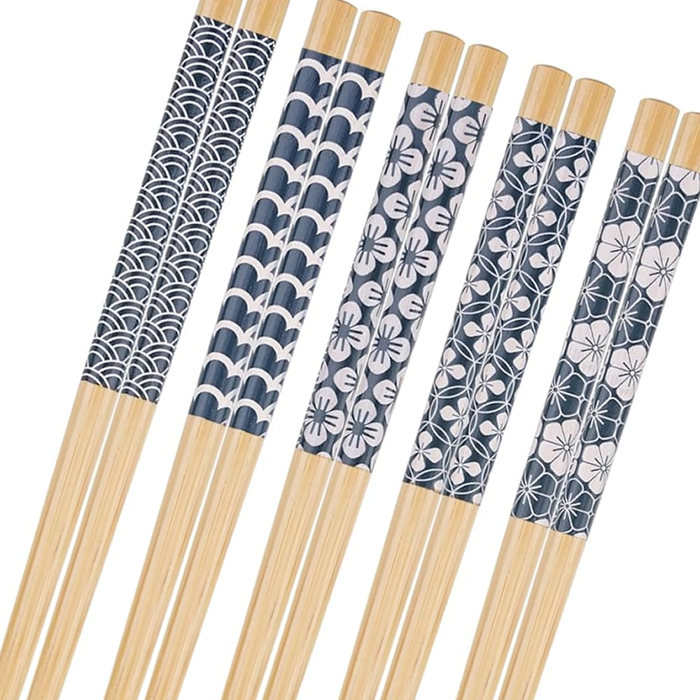 Wagara Pattern Bamboo Chopstick