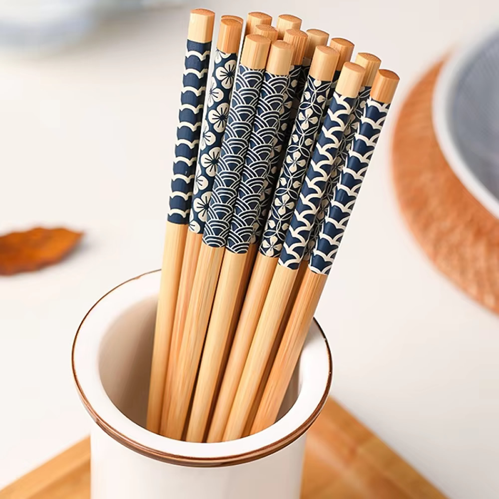 Wagara Pattern Bamboo Chopstick