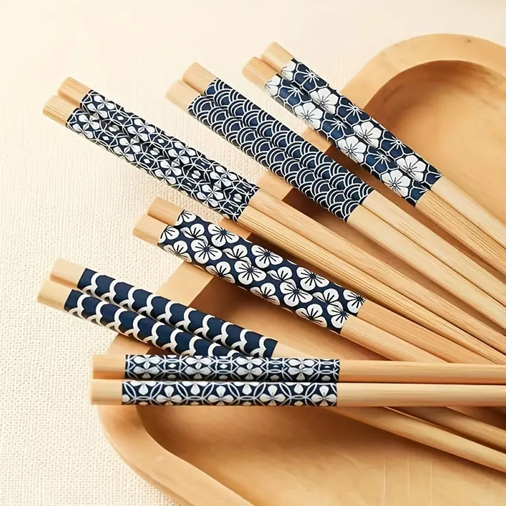 Wagara Pattern Bamboo Chopsticks