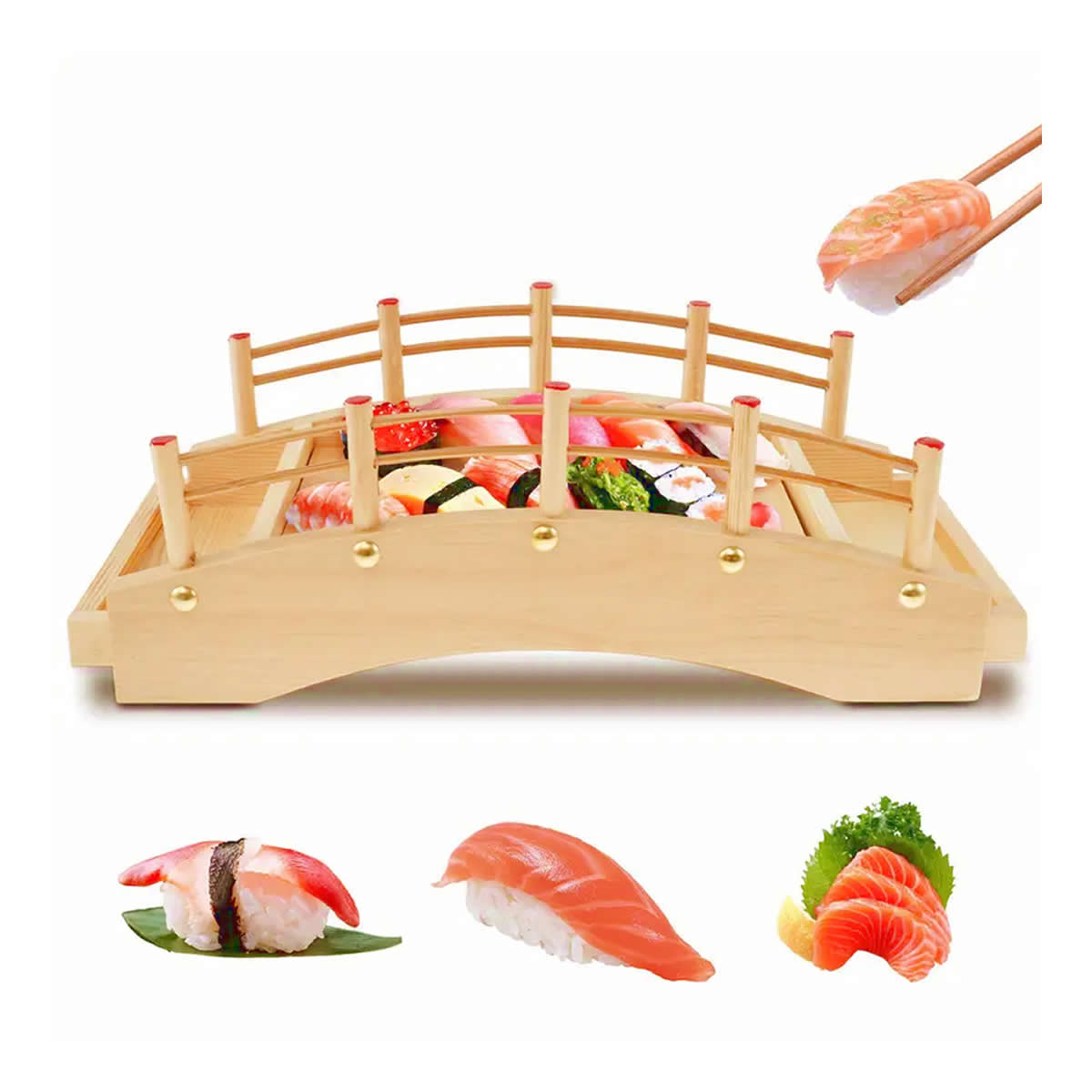 Bamboo Stepped Sushi Bridge Idea