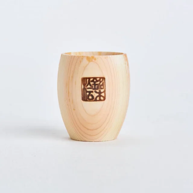 Hinoki Cypress Round Sake Cup